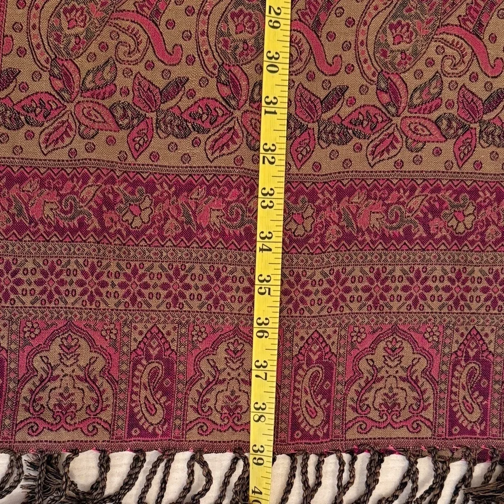 Magenta and Tan Paisley 27
